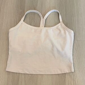 Beyond Yoga Spacedye Slim Racerback Cropped Tank - Cloud White/S